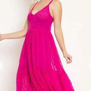 BLACKMILK POKÉMON MEW SHEER MIDAXI DRESS - LIMITED (SIZE LARGE)